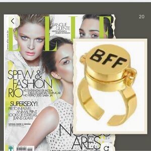 BFF Gold Best Friend Locket Ring
